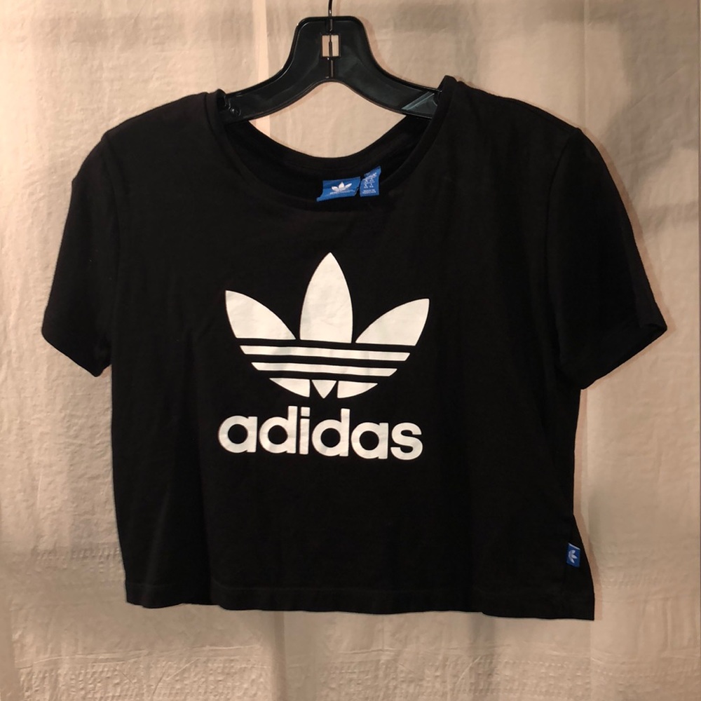 Adidas short sleeve crop top
